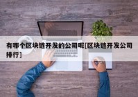 有哪个区块链开发的公司呢[区块链开发公司排行]